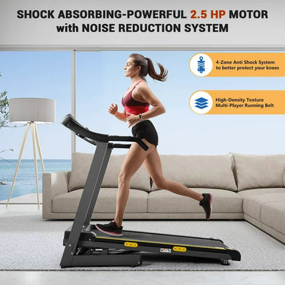 2.5 HP Folding Treadmill 12% Auto Incline