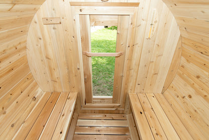 Dundalk Leisurecraft Canadian Timber 4 Person Harmony Barrel Sauna