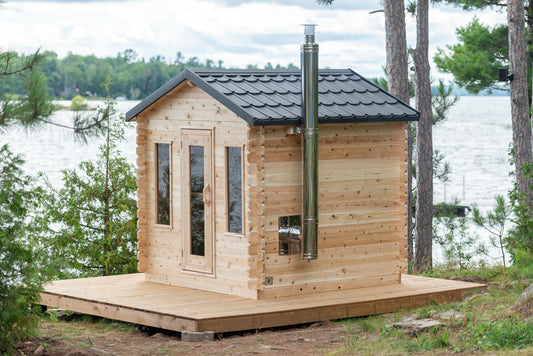 Dundalk Leisurecraft Canadian Timber 6 Person Georgian Cabin Sauna